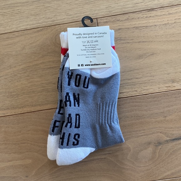New socks that read “if you can read this, please bring me coffee” - Picture 2 of 3